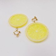 Lemon Slice Clip-On Earrings - Fake Food Japan