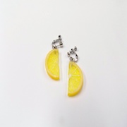 Lemon Slice (half-size small) Clip-On Earrings - Fake Food Japan
