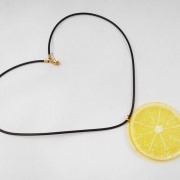 Lemon Slice Necklace - Fake Food Japan