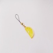 Lemon Slice (small half-size) Cell Phone Charm/Zipper Pull - Fake Food Japan