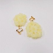 Lotus Root Tempura (small) Clip-On Earrings - Fake Food Japan
