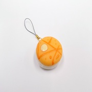 Macaron (light orange) Cell Phone Charm/Zipper Pull - Fake Food Japan