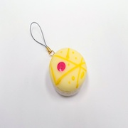 Macaron (light yellow) Cell Phone Charm/Zipper Pull - Fake Food Japan
