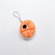 Macaron (orange papaya) Cell Phone Charm/Zipper Pull - Fake Food Japan