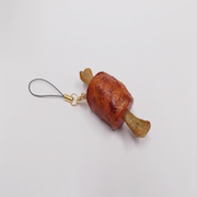 Meat on Bone Cell Phone Charm/Zipper Pull - Fake Food Japan