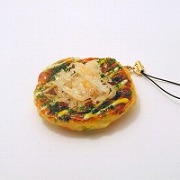 Okonomiyaki (Pancake) Cell Phone Charm/Zipper Pull - Fake Food Japan