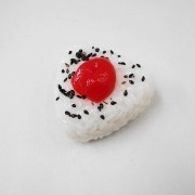 Onigiri (Rice Ball) (medium) with Umeboshi (Pickled Plum) Magnet - Fake Food Japan