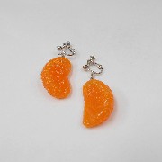 Orange Clip-On Earrings - Fake Food Japan