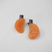 Orange Hair Clip (Pair Set) - Fake Food Japan