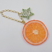 Orange Slice & Melon (Star-Shaped) (small) Bag Charm - Fake Food Japan