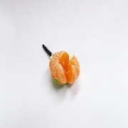 Orange (small) Ver. 5 Headphone Jack Plug - Fake Food Japan