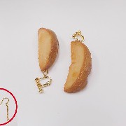 Pan-Fried Potato Pierced Earrings - Fake Food Japan