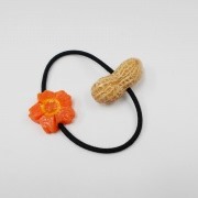 Peanut & Flower-Shaped Carrot Ver. 1 (mini) Hair Band - Fake Food Japan