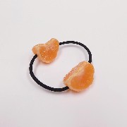 Peeled Orange (quarter-size) Hair Band (Pair Set) - Fake Food Japan