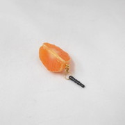 Peeled Orange (quarter-size) Headphone Jack Plug - Fake Food Japan