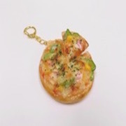 Pizza (Whole with Floating Slice) Keychain - Fake Food Japan