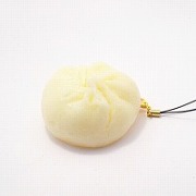 Pork-Filled Manju (Japanese-Style Bun) (small) Cell Phone Charm/Zipper Pull - Fake Food Japan