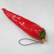 Red Chili Pepper Cell Phone Charm/Zipper Pull - Fake Food Japan