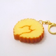 Rolled Fish Paste Omelette Keychain - Fake Food Japan