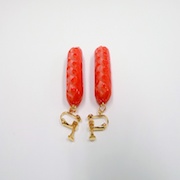 Sausage (small) Clip-On Earrings - Fake Food Japan