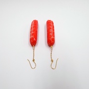 Sausage (small) Pierced Earrings - Fake Food Japan