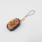 Scallion & Tuna Battleship Roll Sushi (small) Cell Phone Charm/Zipper Pull - Fake Food Japan