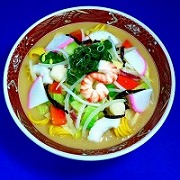 Seafood Champon Noodle Soup Dish Replica - Fake Food Japan
