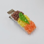 Soboro (Soy Sauce Minced Meat) Rice (large) Hair Clip - Fake Food Japan