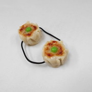 Steamed Pork Dumpling with Green Pea Hair Band (Pair Set) - Fake Food Japan