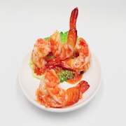 Stir-Fried Shrimp with Chili Sauce Smartphone Stand - Fake Food Japan