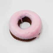 Strawberry Frosted Chocolate Doughnut Magnet - Fake Food Japan