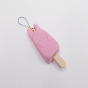 Strawberry Ice Cream Bar Cell Phone Charm/Zipper Pull - Fake Food Japan