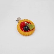 Strawberry Sauce-Filled Kiwi, Raspberry & Blueberry Cookie Hair Clip - Fake Food Japan