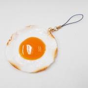 Sunny-Side Up Egg (medium) Cell Phone Charm/Zipper Pull - Fake Food Japan