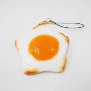 Sunny-Side Up Egg (Star) Cell Phone Charm/Zipper Pull - Fake Food Japan