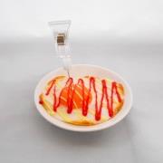Sunny-Side Up Egg with Mayonnaise & Ketchup Small Size Replica - Fake Food Japan