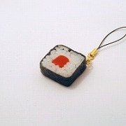 Tuna Roll Sushi Cell Phone Charm/Zipper Pull - Fake Food Japan