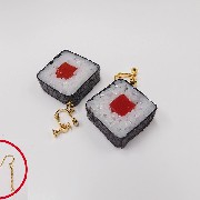 Tuna Roll Sushi Pierced Earrings - Fake Food Japan