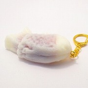 White Taiyaki (small) Keychain - Fake Food Japan