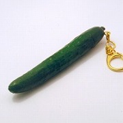 Whole Cucumber (small) Keychain - Fake Food Japan