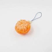 Whole Orange (small) Cell Phone Charm/Zipper Pull - Fake Food Japan