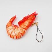 Whole Shrimp (small) Cell Phone Charm/Zipper Pull - Fake Food Japan