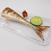 Yaki Sanma (Grilled Mackerel Pike) Tail iPhone X Case - Fake Food Japan