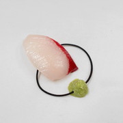 Yellowtail Sushi with Wasabi Hair Band - Fake Food Japan
